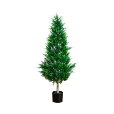 4' UV Resistant Artificial Cypress Tower Tree (Indoor/Outdoor)