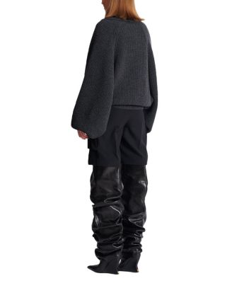  Oversized Wrap Knit Jumper