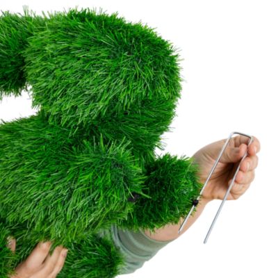 14&amp;quot; UV Resistant Artificial Grass Garden Plush Topiary Bunny Rabbit (Indoor/Outdoor)