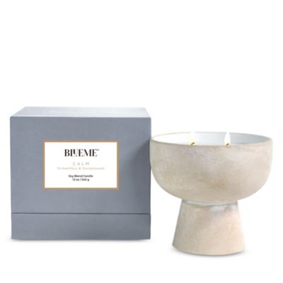Calm Osmanthus &amp; Sandalwood Soy Blend Candle 12 oz.