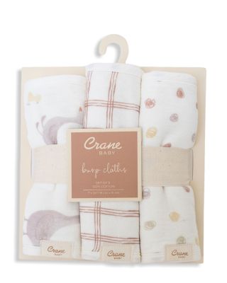 Charlie Burp Cloth Set, 3 Pack