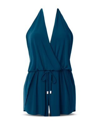 Solid Bianca Romper One Piece Swimsuit