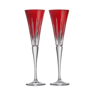 New Year Firework Champagne Flutes, Set of 2