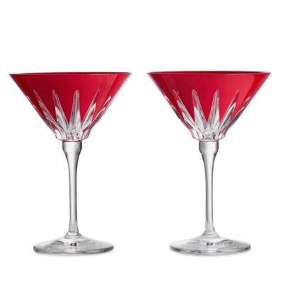 New Year Firework Martini Glasses, Set of 2
