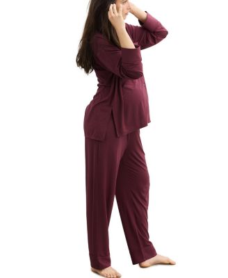  Ultra Soft Maternity Jersey 2 Piece Pajama Set