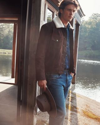 x Beckham Mordy Leather Jacket