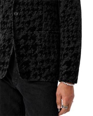Kal Houndstooth Knit Blazer