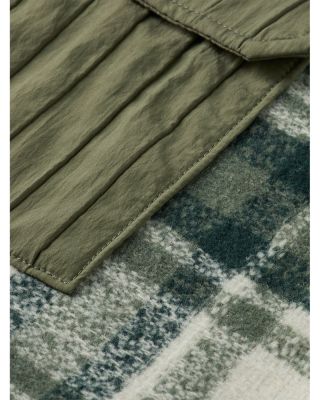 Relaxed Fit Button Front Shirt Jacket