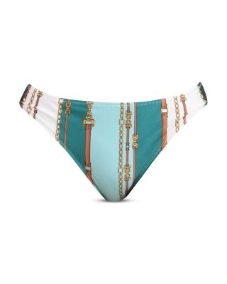 Lexie Belt Stripe Bra Bikini Top & Nicole Belt Stripe Classic Bottom