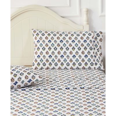 Sumita Floral Percale Sheet Set, King