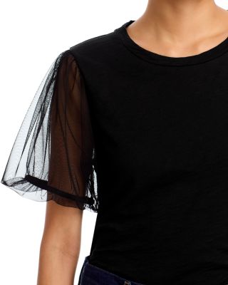 Justine Mesh Sleeve Top 