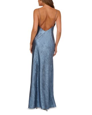  Foiled Chiffon Dress