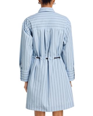 Long Sleeve Belted Shirt Dress