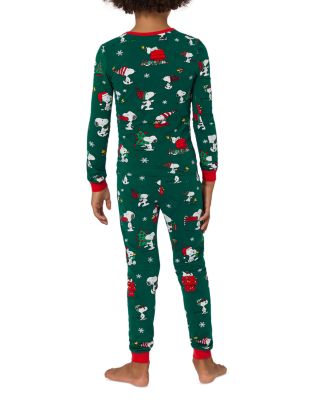 Unisex Snoopy Holiday Long Sleeved Pajama Set - Little Kid, Big Kid