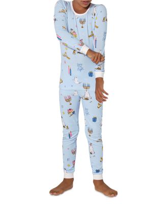 Unisex Printed Long Sleeved Pajama Set - Little Kid, Big Kid