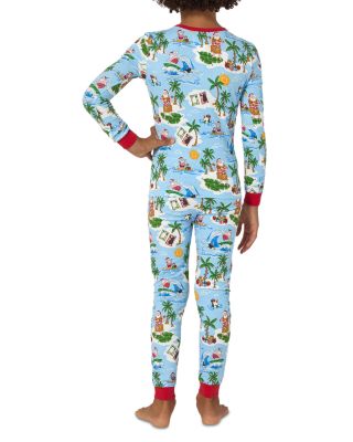 Unisex Printed Long Sleeved Pajama Set - Little Kid, Big Kid