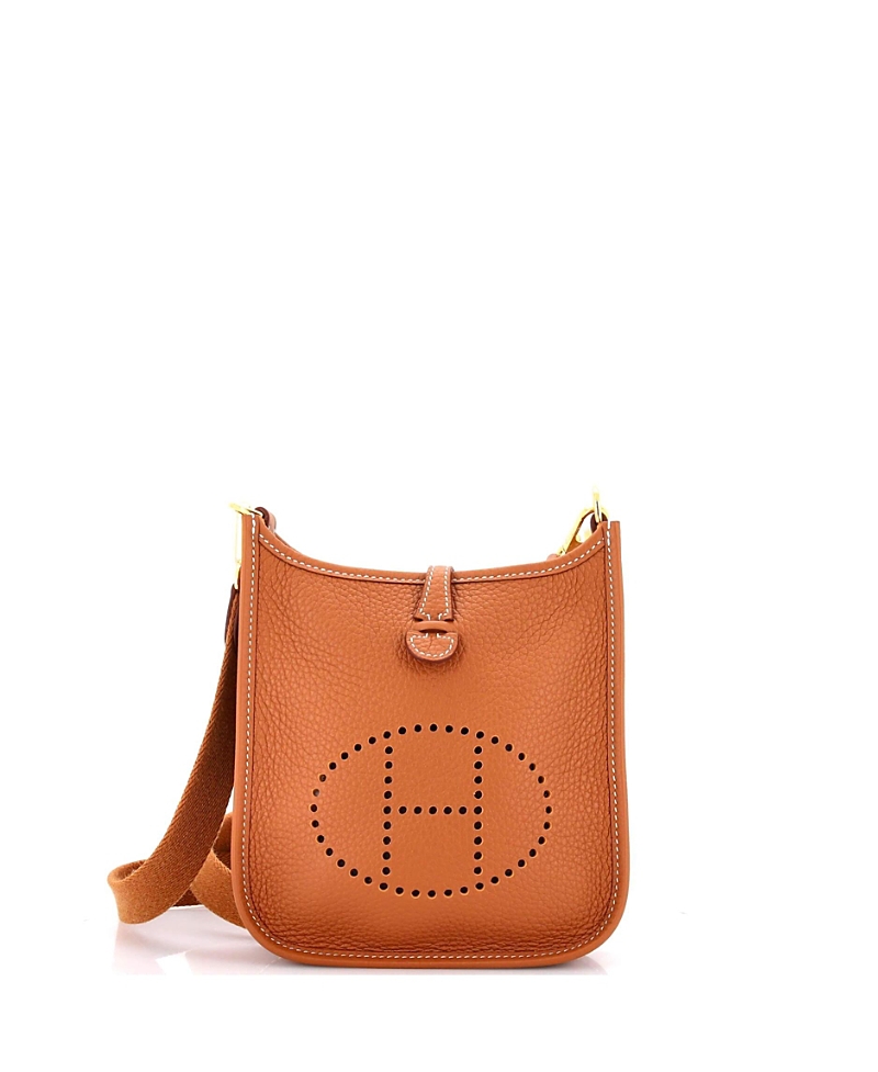 Click to view more detailed imagery on our partner's website Pre-owned Pre-owned Hermes Hermes Tpm Evelyne Bag Gen Iii Clemence In Brown