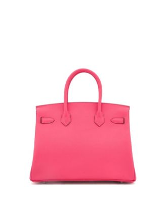  Birkin 30 Handbag Pink Epsom with Palladium Hardware