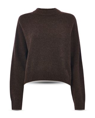 Wool Curved Hem Sweater