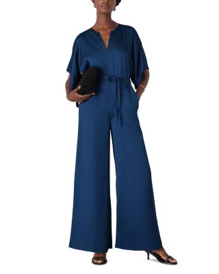 Satin Short Sleeve Jumpsuit