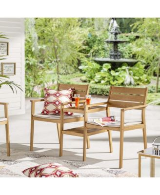 Viewscape Outdoor Patio Ash Wood Jack and Jill Chair, Set of 2