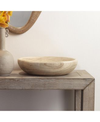 Laurel Wooden Decorative Bowl, Small