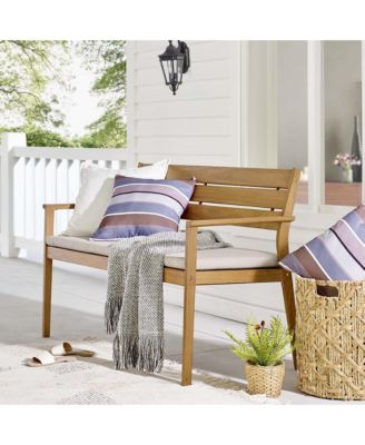 Viewscape Outdoor Patio Ash Wood Loveseat
