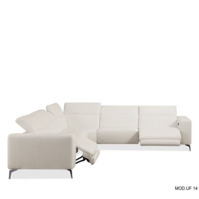 Nacosto Motion Leather Sectional Sofa