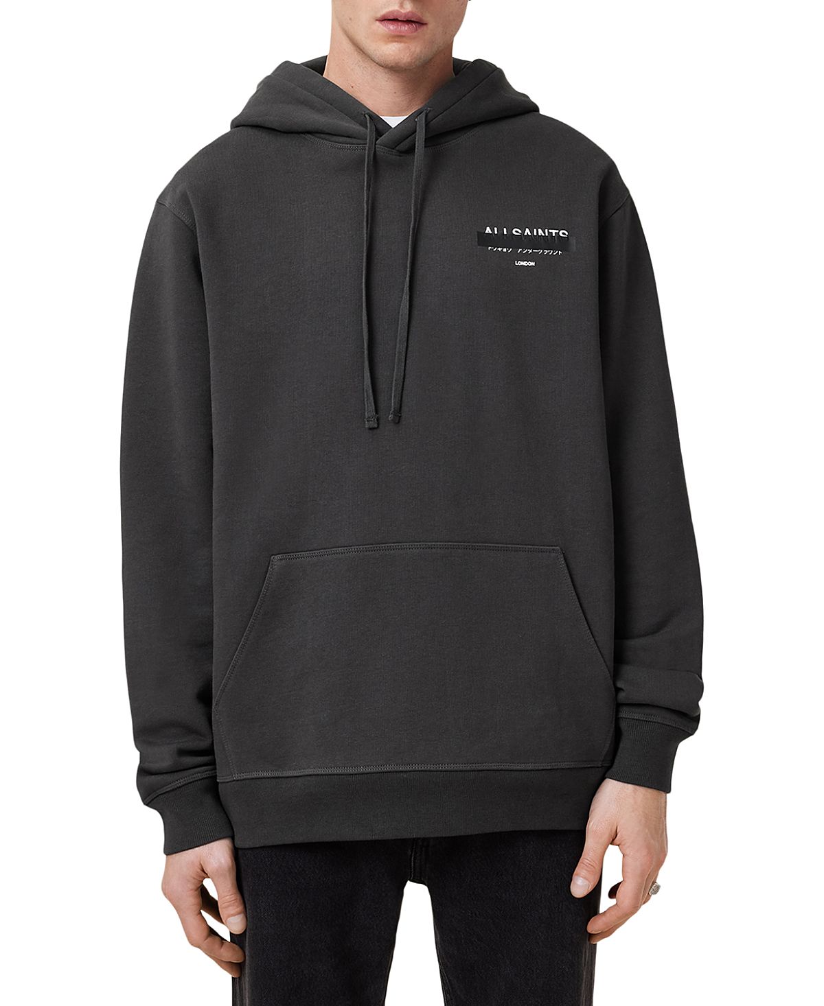 Allsaints Redact Cotton Relaxed Fit Hoodie