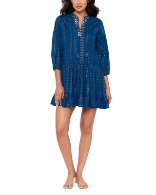 Jacquard Swim Cover-Up Beach Dress