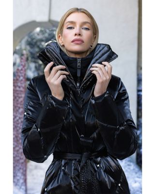 Izumi-Glo Belted Puffer Coat