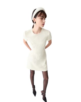 Embellished Short Sleeve Dress