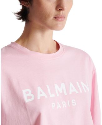  T-Shirt With Balmain Paris Print