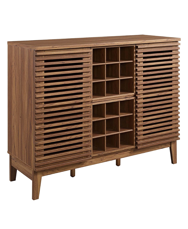 Modway Render Bar Cabinet In Brown