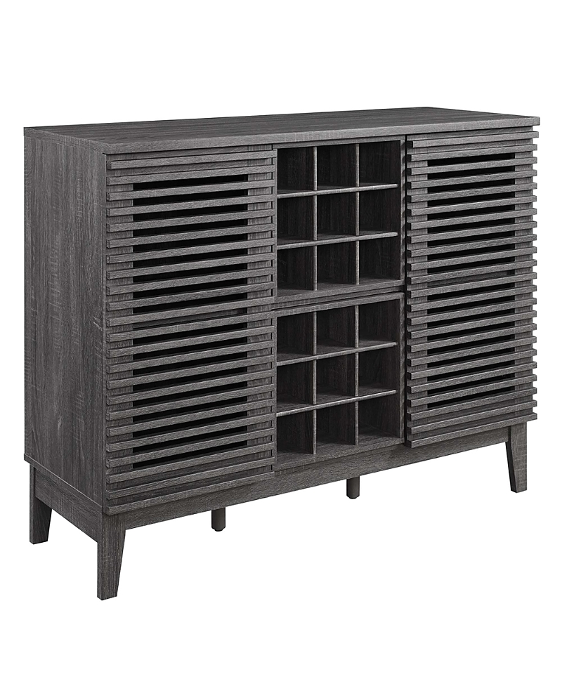 Modway Render Bar Cabinet In Gray