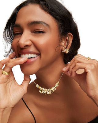 9K Yellow Gold Diamond Clover Mini Charm Pendant