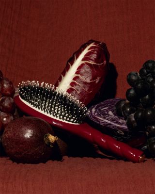 N.03 The Large Essential Softness Gentle Scalp Care Hair Brush - Cherry Red