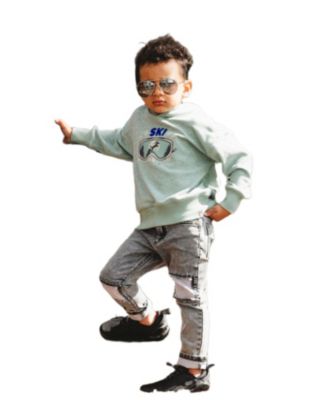 Boys' French Terry Pants with Contrasting Patch - Baby