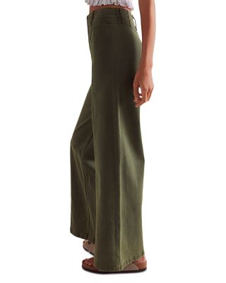 Libre High Rise Wide Leg Jeans in Thyme