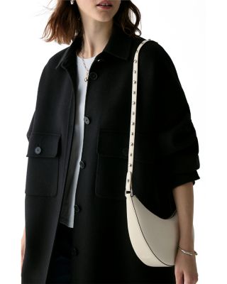 Duo Pebbled Leather Crossbody