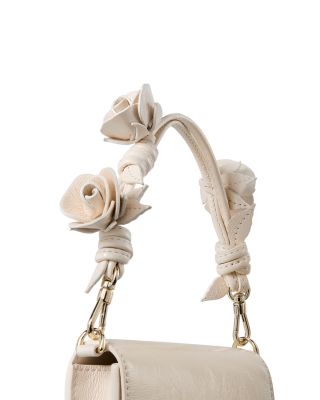 Natasha Patent Leather Rose Strap Mini Bag