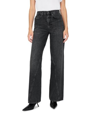 Brie High Rise Jeans in Washed Black