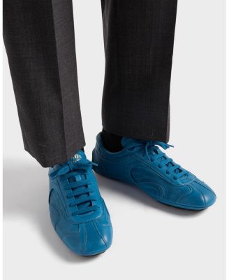 Men's Montecarlo Re-Edition 2005 Antiqued Nappa Leather Sneakers in Blue