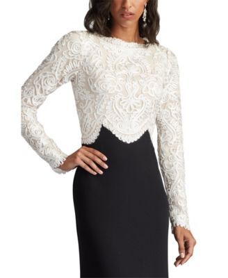 Verae Embroidered Bodice Gown