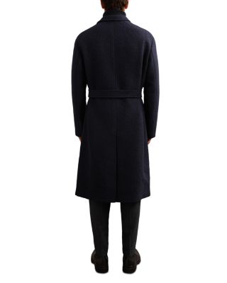 Clavis Boucl&eacute; Belted Double Breasted Overcoat