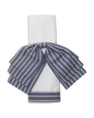 Striped Linen & Cotton Dinner Napkins, Set of 2