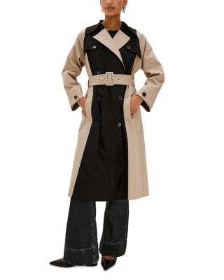 Maud Colorblocked Trench Coat