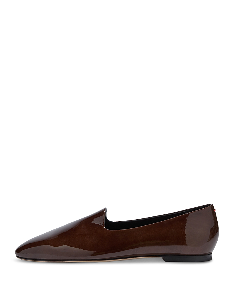 Aeyde Women's Vanna Patent Flats In Brown