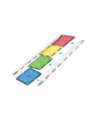 Rail Racers Deluxe Magnetic Construction Set, 90 Piece - Ages 3+