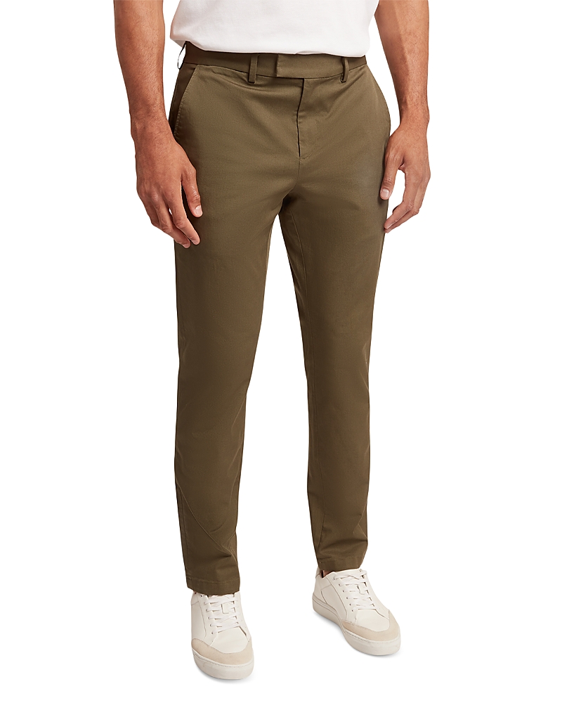 Ted Baker Howeton Slim Stretch Cotton Chino Pant In Brown